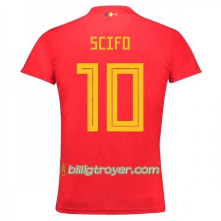 Billige Fotballdrakter Belgia Scifo 10 VM 2018 Hjemmedraktsett